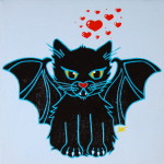 "Bat Kitty" after